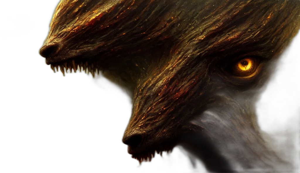 creature, dragon, hair, animal transparent PNG cut-out