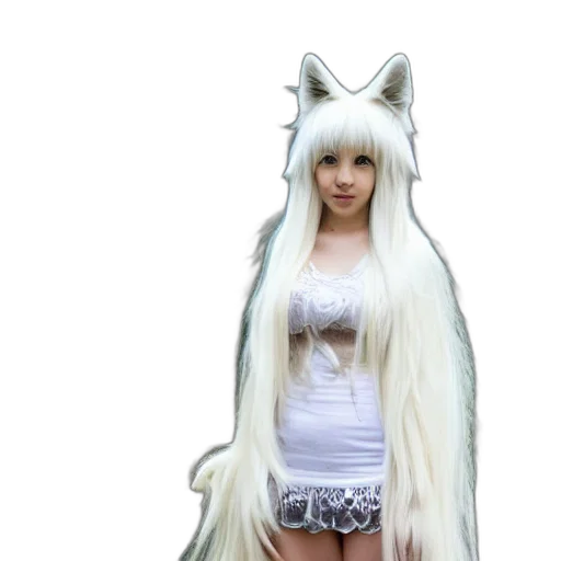 creature, dress, animal, hair transparent PNG cut-out