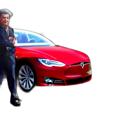 car, concept art, cartoon, photorealistic transparent PNG cut-out