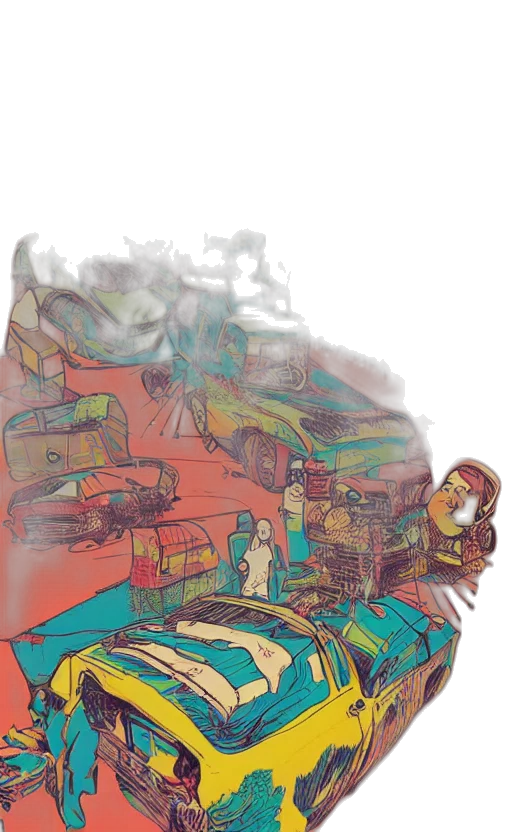 car, robot, mask, concept art transparent PNG cut-out