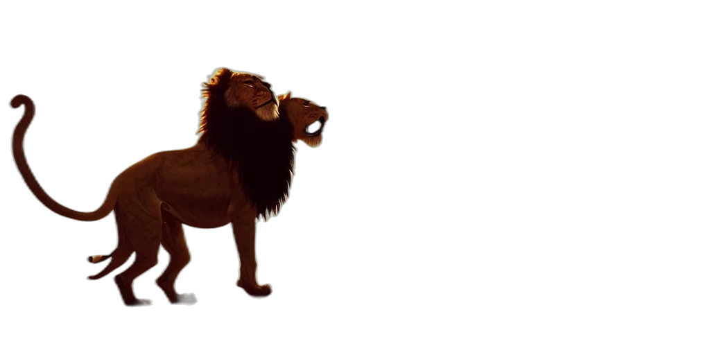 animal, crown, concept art, 3d render transparent PNG cut-out