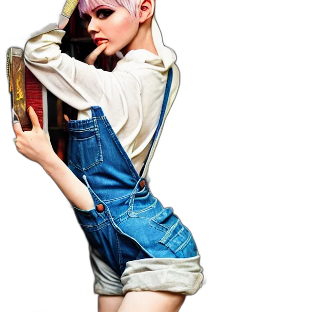 dress, jacket, hair, photorealistic transparent PNG cut-out