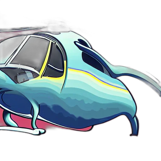 car, concept art, watercolor, cartoon transparent PNG cut-out