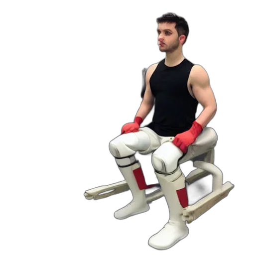 robot, furniture, 3d render, concept art transparent PNG cut-out