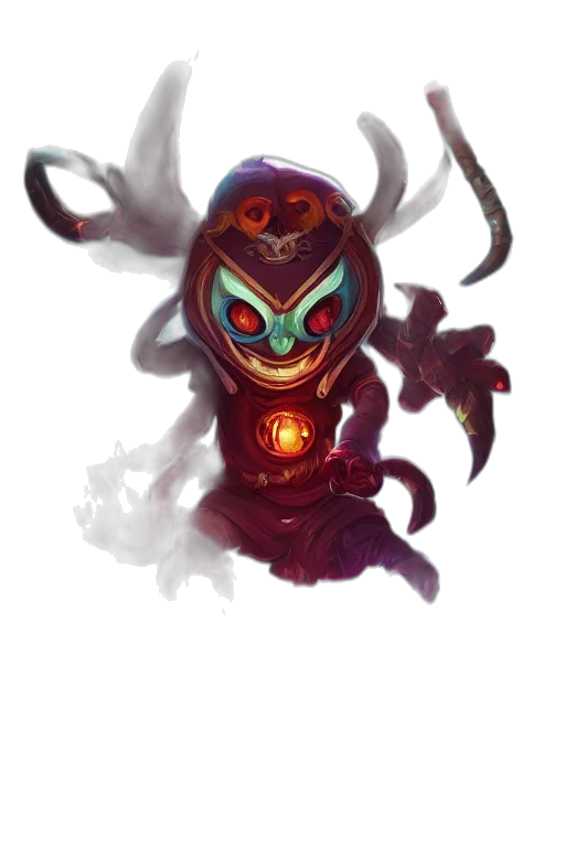 mask, creature, face, staff transparent PNG cut-out