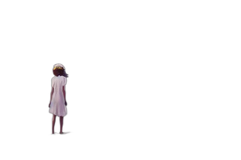 dress, robot, creature, hair transparent PNG cut-out