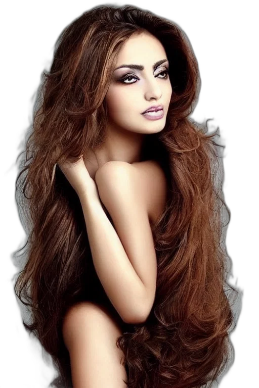 hair, photorealistic, cartoon, fantasy art transparent PNG cut-out