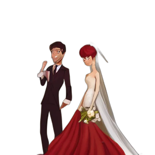 dress, concept art, cartoon, pixel art transparent PNG cut-out