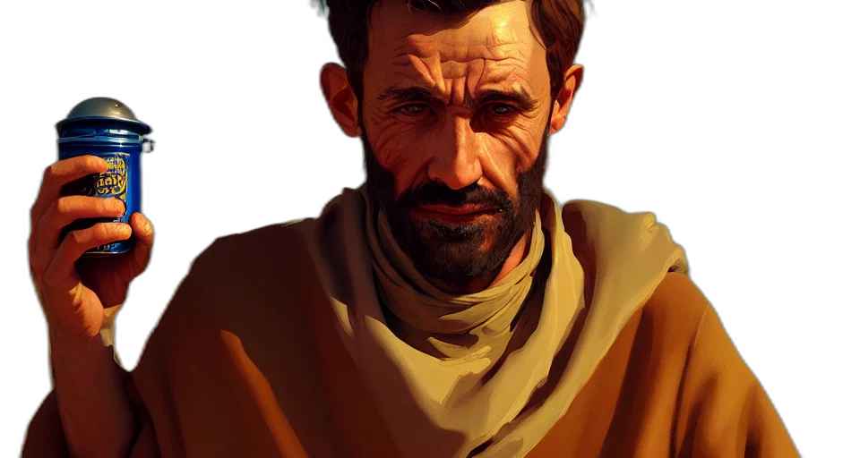 face, staff, weapon, jacket transparent PNG cut-out