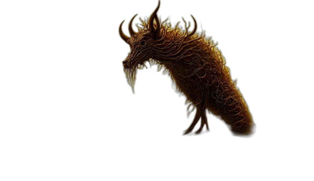 dragon, creature, animal, hair transparent PNG cut-out