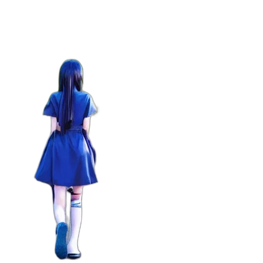 dress, robot, hair, creature transparent PNG cut-out