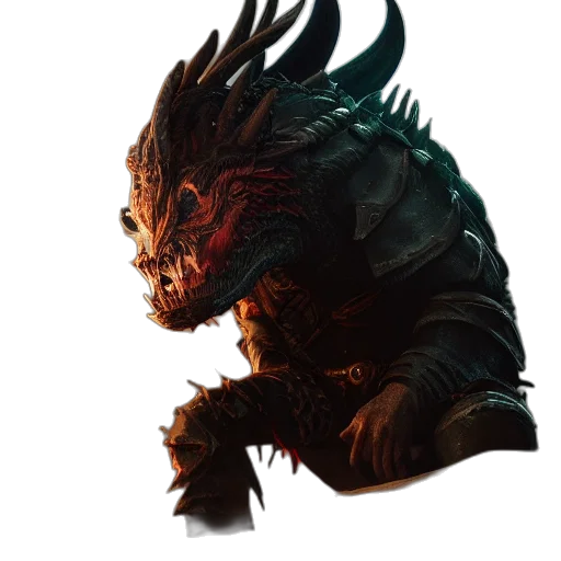 dragon, creature, mask, face transparent PNG cut-out