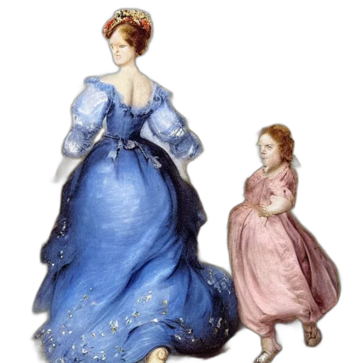 dress, oil painting, photorealistic, concept art transparent PNG cut-out
