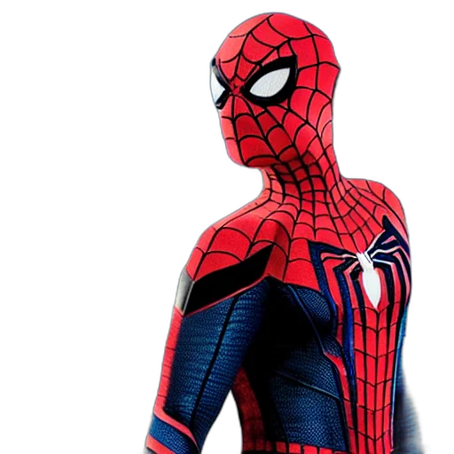 comic book art, concept art, 3d render, spider-man transparent PNG cut-out