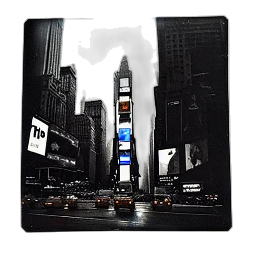 photorealistic, aged, polaroid, photo transparent PNG cut-out