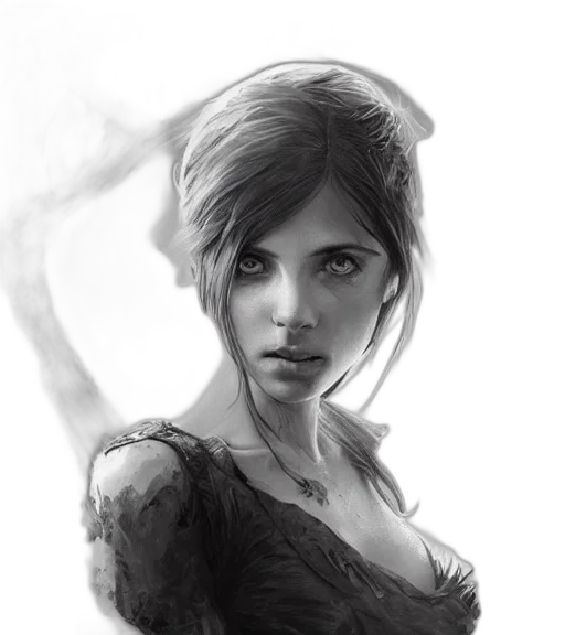 face, dress, mask, fantasy art transparent PNG cut-out