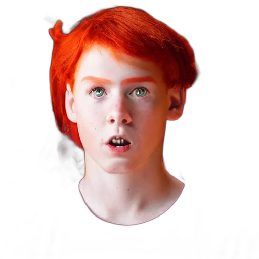 face, creature, mask, hair transparent PNG cut-out