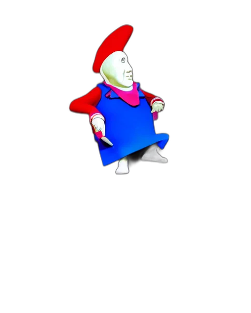 creature, hat, staff, jacket transparent PNG cut-out