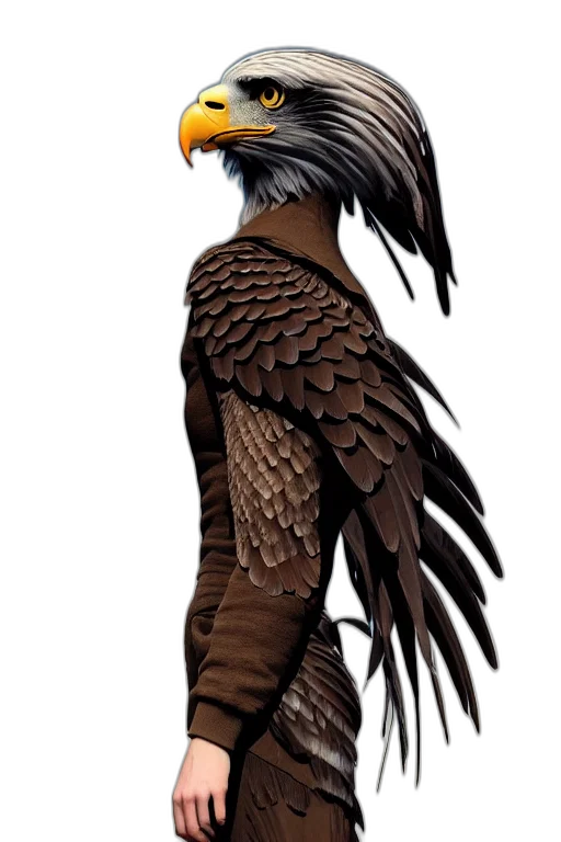 animal, creature, jacket, staff transparent PNG cut-out
