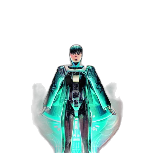 robot, jacket, creature, weapon transparent PNG cut-out