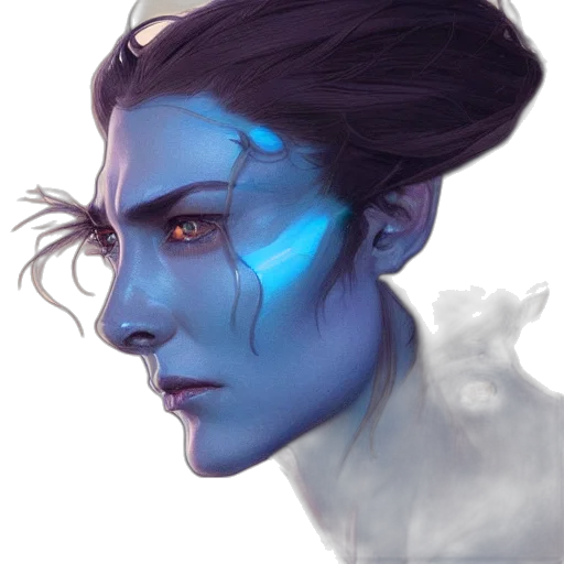 face, mask, fantasy art, concept art transparent PNG cut-out