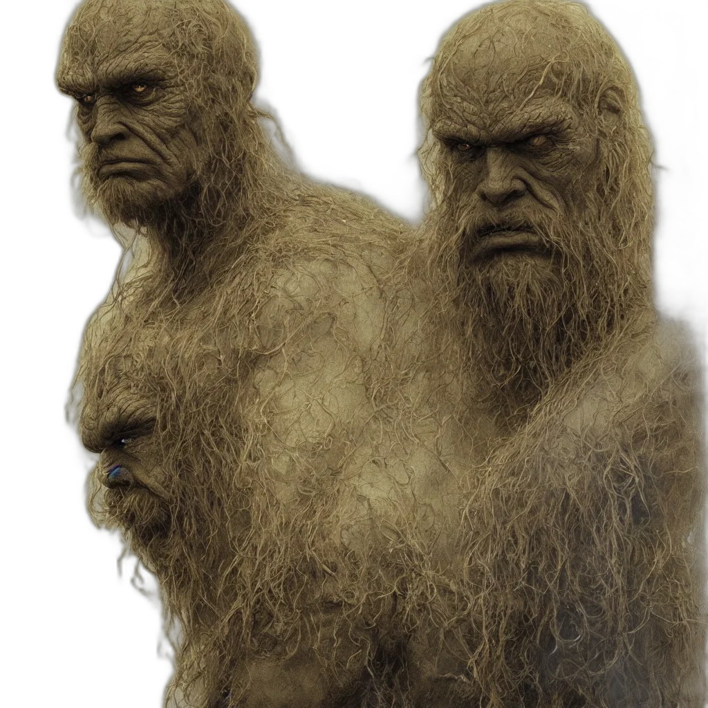 creature, hair, mask, face transparent PNG cut-out