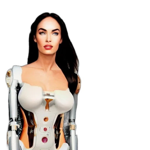 robot, dress, concept art, cyberpunk transparent PNG cut-out