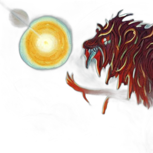 dragon, food, staff, creature transparent PNG cut-out