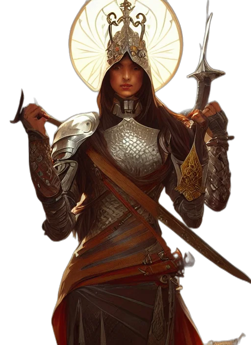 sword, staff, weapon, fantasy art transparent PNG cut-out