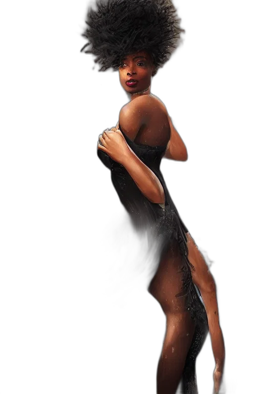dress, hat, creature, concept art transparent PNG cut-out