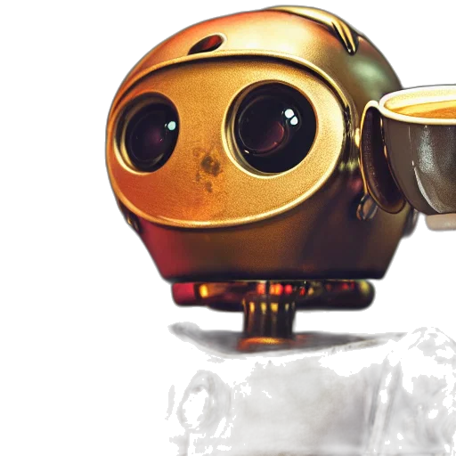 robot, concept art, 3d render, fantasy art transparent PNG cut-out