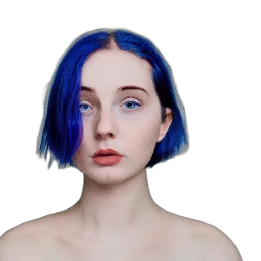 hair, face, creature, robot transparent PNG cut-out