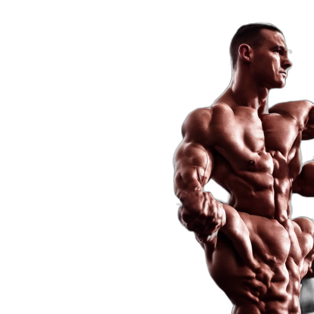 photorealistic, 3d render, shredded, boy transparent PNG cut-out