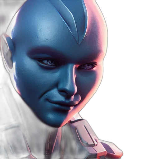 robot, face, mask, creature transparent PNG cut-out
