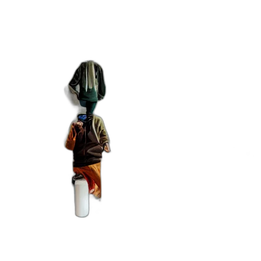 bottle, umbrella, staff, jacket transparent PNG cut-out