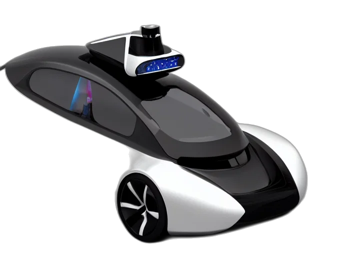car, robot, 3d render, concept art transparent PNG cut-out