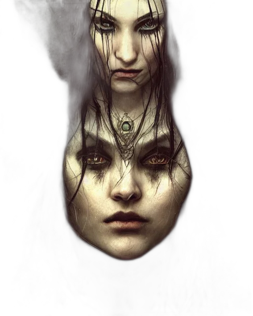 face, mask, crown, creature transparent PNG cut-out