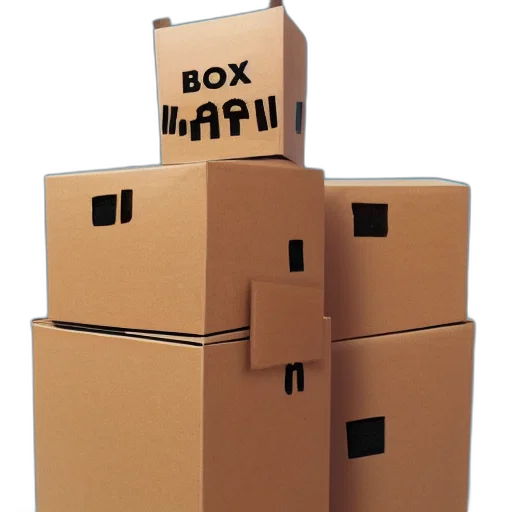 furniture, robot, hat, box transparent PNG cut-out