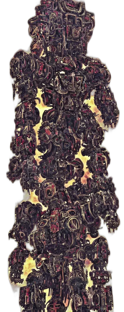 robot, dress, jacket, weapon transparent PNG cut-out