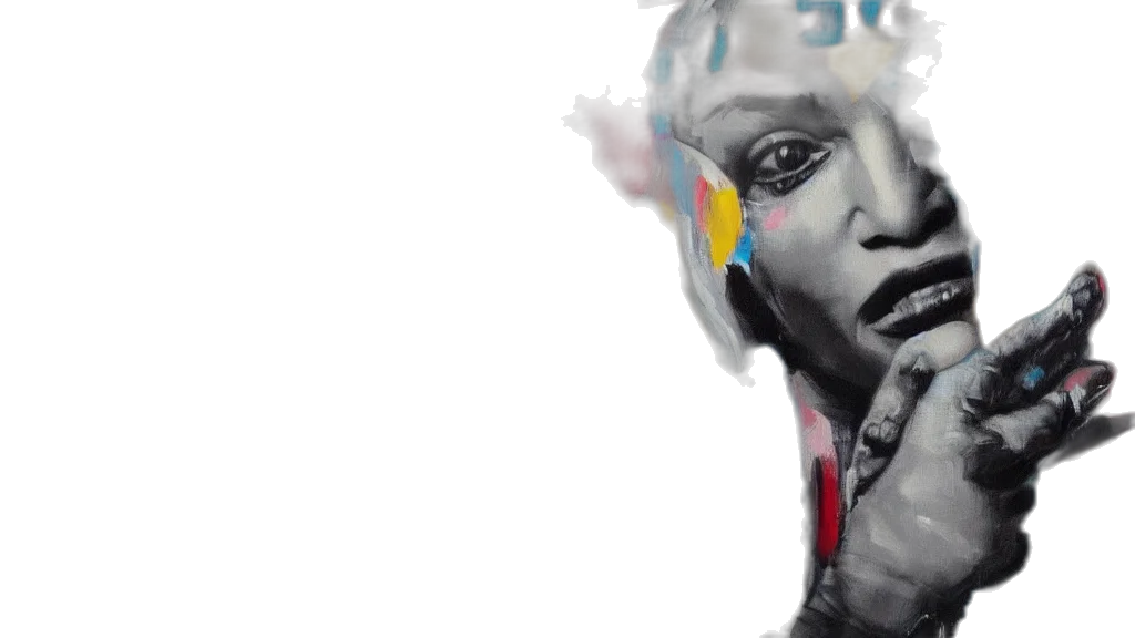 face, cyberpunk, photorealistic, concept art transparent PNG cut-out