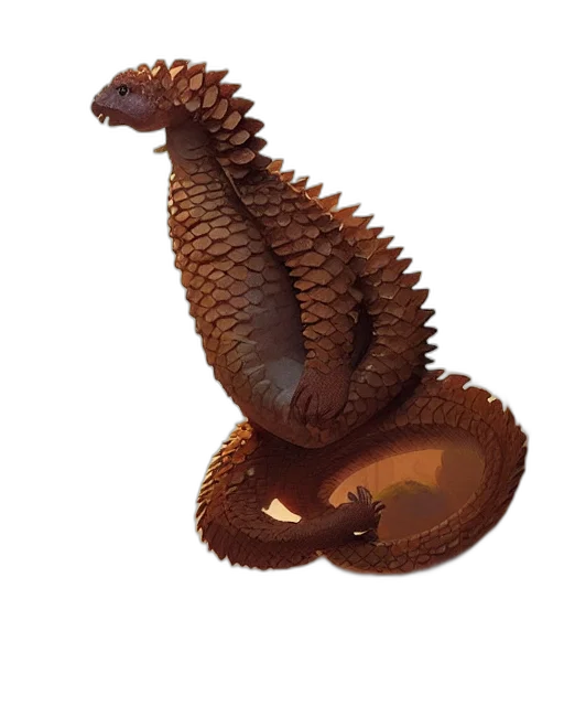 dragon, creature, animal, staff transparent PNG cut-out