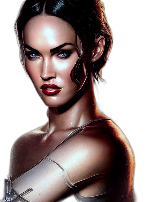 face, photorealistic, fantasy art, comic book art transparent PNG cut-out