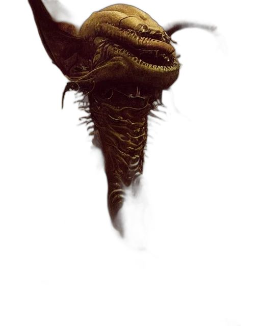 creature, dragon, mask, hair transparent PNG cut-out