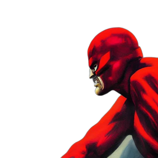 mask, comic book art, concept art, photorealistic transparent PNG cut-out