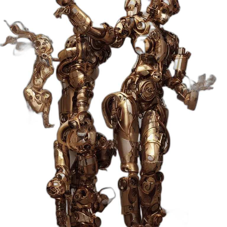 robot, jewelry, staff, weapon transparent PNG cut-out