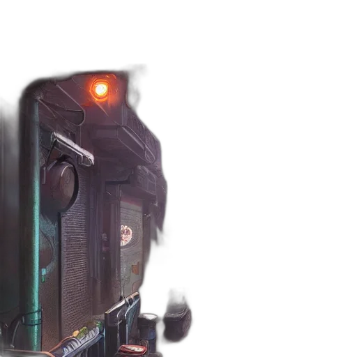 robot, weapon, car, face transparent PNG cut-out