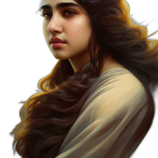 face, hair, crown, fantasy art transparent PNG cut-out