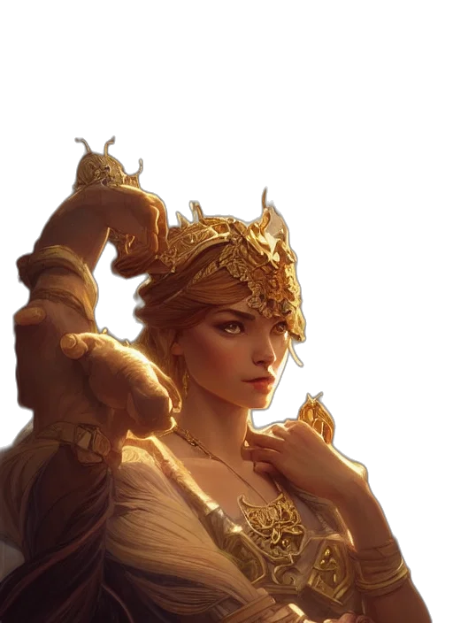 crown, jewelry, staff, dress transparent PNG cut-out
