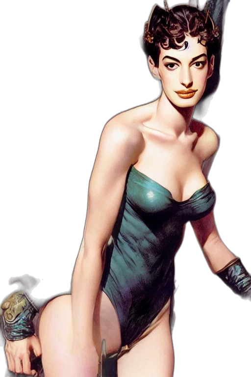 dress, comic book art, concept art, fantasy art transparent PNG cut-out