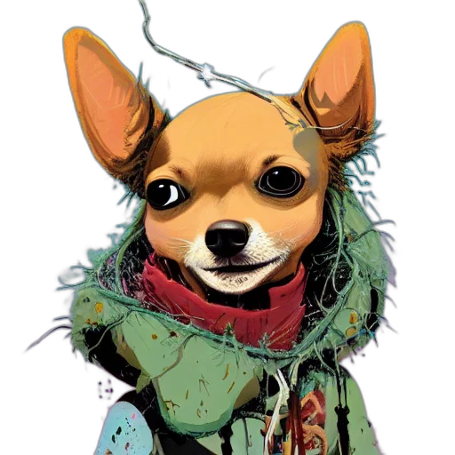 jacket, animal, staff, face transparent PNG cut-out